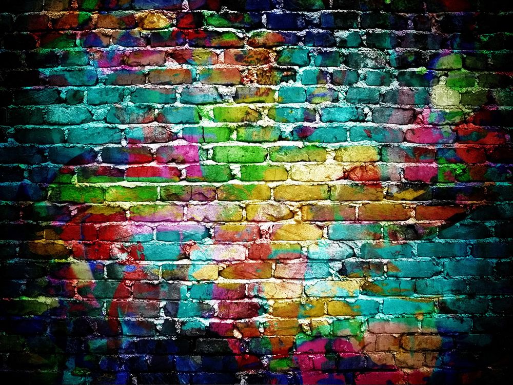 Themed faux-finished stone wall, showcasing specialty scenic fabrication and finish work.